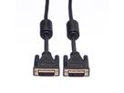 ROLINE DVI Cable, DVI (24+1), Dual Link, M/M, 1 m