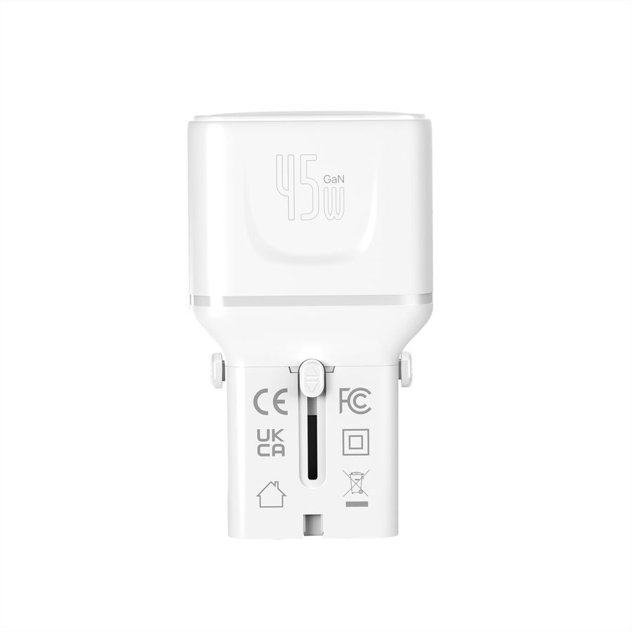 VALUE POCKET Travel Charger, EU/UK/US, 2x Ports USB C, 45W