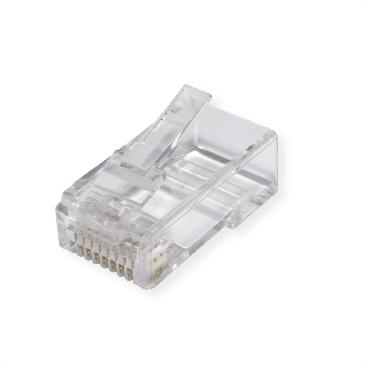 ROLINE Cat.6A (Class EA) RJ-45 Modular Plug, unshielded, for Solid/Stranded Wire, 10 pcs.