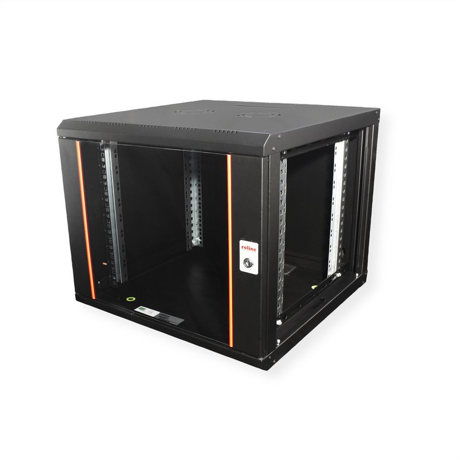 ROLINE 19-inch wall-mounted housing Pro 9 U, 600x600 WxD black