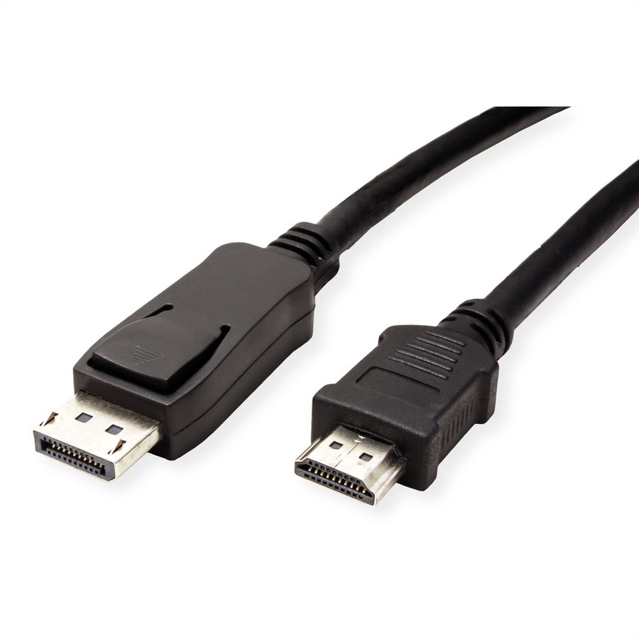 VALUE DisplayPort Cable, DP - HDTV, M/M, black, 1.5 m