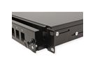 ROLINE 19" 1U Fiber Optic Patch Panel, for 16 Keystones, black