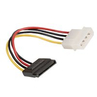 ROLINE Power Adapter Cable, 4-Pin HDD to SATA, 0.15 m