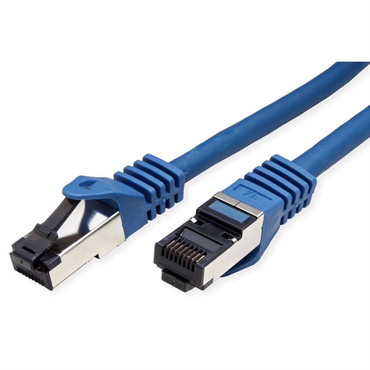 VALUE S/FTP Patch Cord Cat.8 (Class I), stranded, LSOH, PoE, blue, 2 m