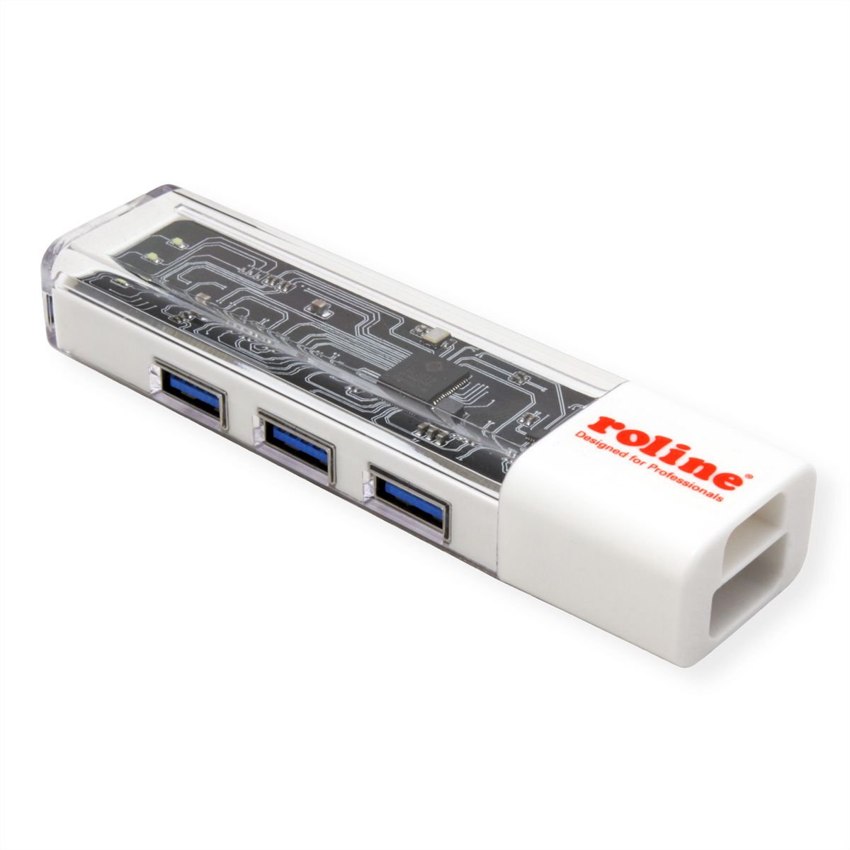 ROLINE USB 3.2 Gen 1 Hub, 4 Ports, Type A+C host connection cable