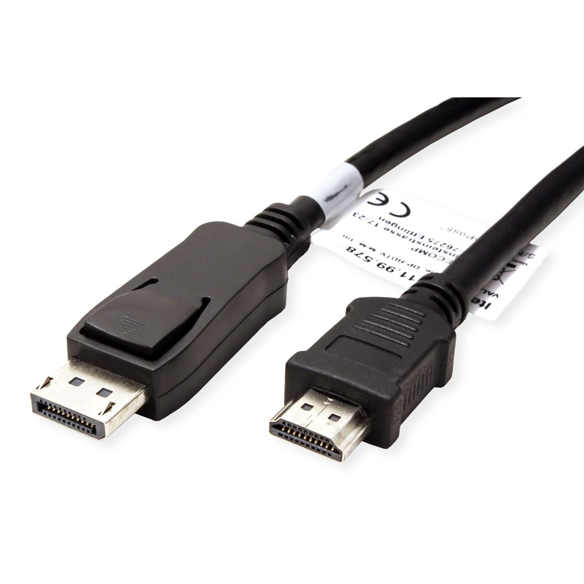 VALUE DisplayPort Cable, DP - HDTV, M/M, black, 1.5 m