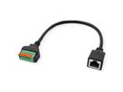 ROLINE Cable Adapter, RJ45 Socket to Terminal Block (push-button), 30 cm