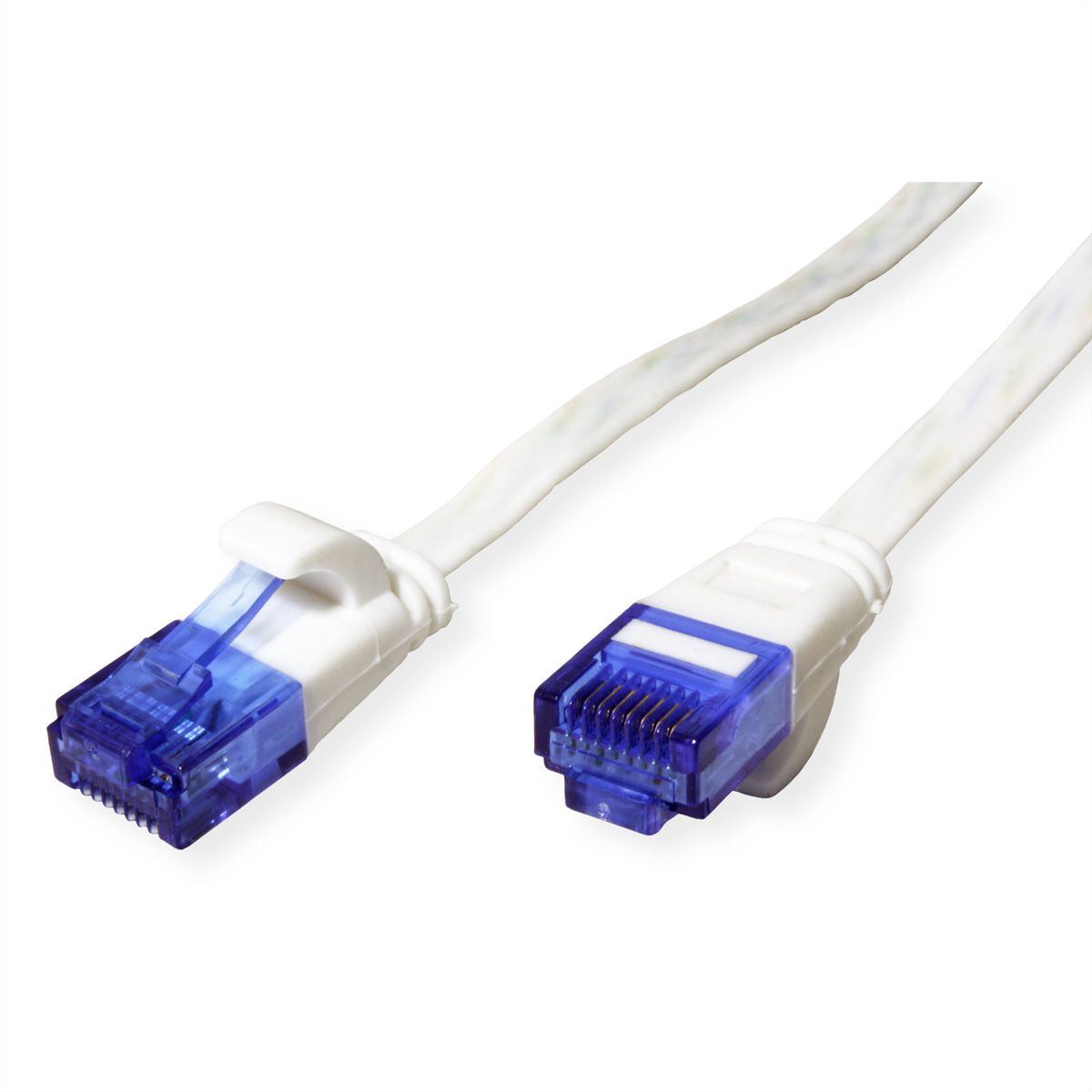 VALUE UTP Patch Cord, Cat.6A (Class EA), extra-flat, white, 5 m