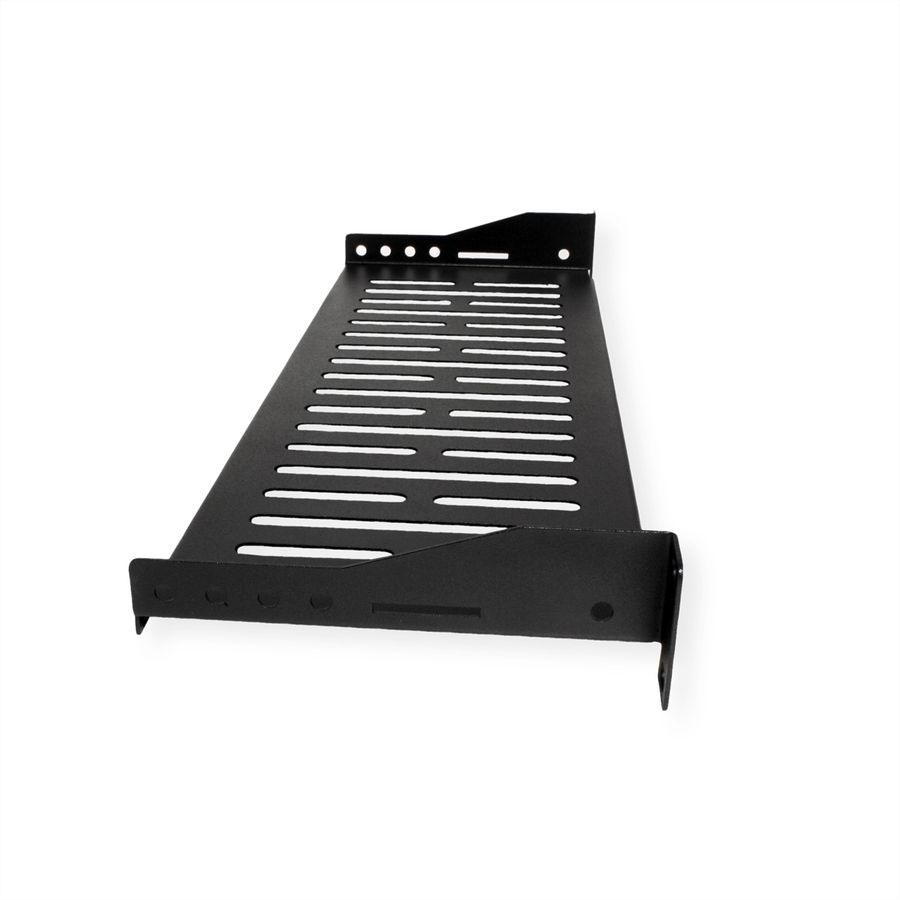 VALUE 19"-Fixed Shelf, 485 x 150mm, max. 10 kg, 1U, black