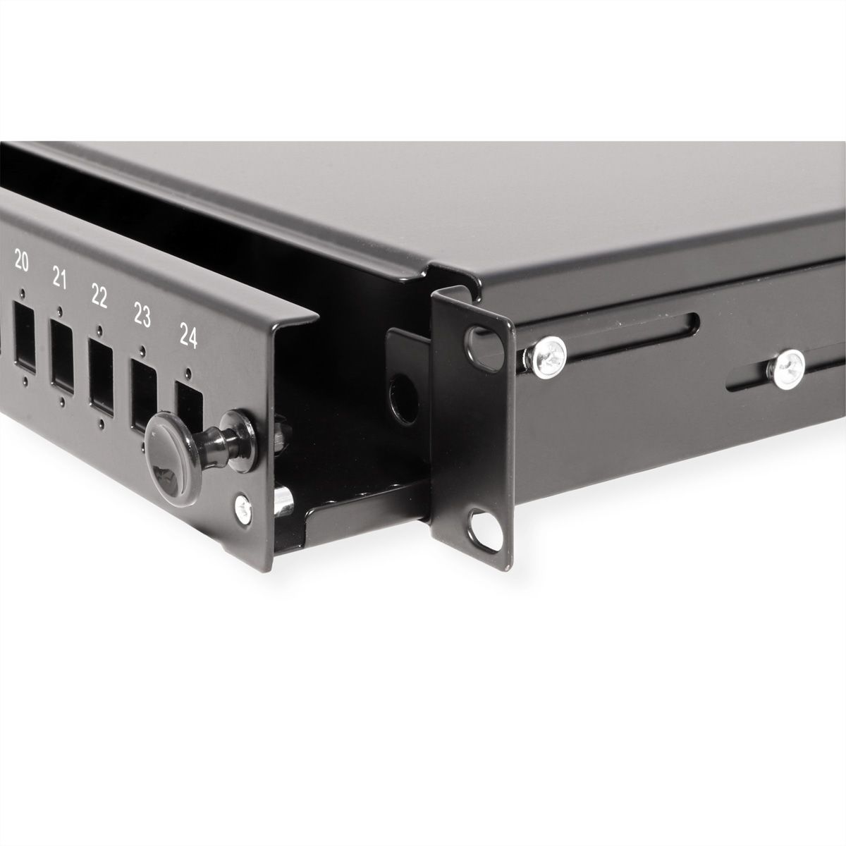 VALUE 19" splice box empty 1U, extendable, 24x SC-DX
