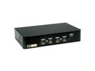 ROLINE KVM Switch, 1 User - 4 PCs, DisplayPort, with USB Hub