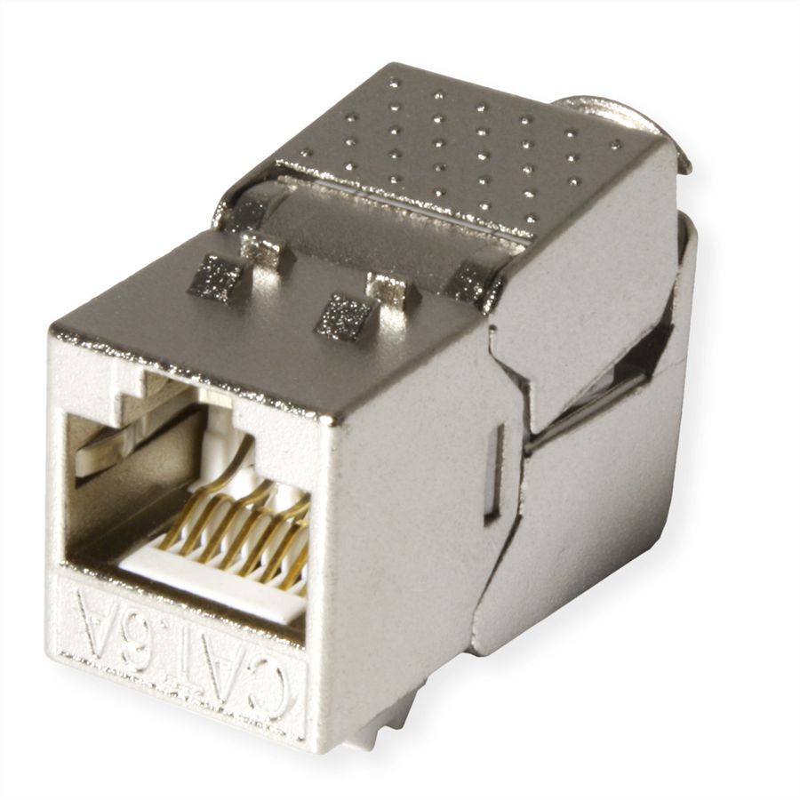 VALUE Keystone Jack, Cat.6A (Class EA), RJ-45, STP, tool-free, SLIM