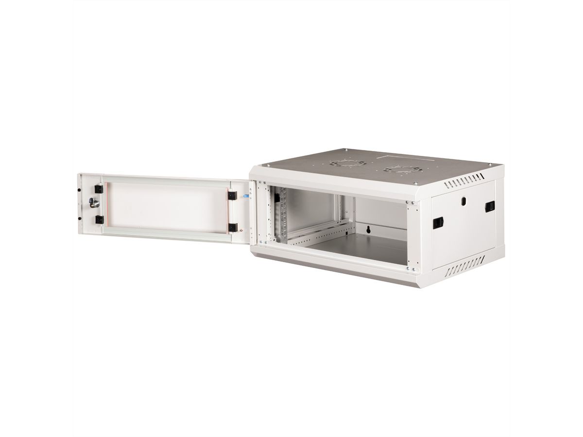 ROLINE 19" Wall Cabinet Basic Plus 4U, 600x450 BxT grey