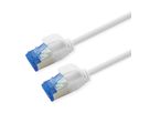 ROLINE S/FTP Patch Cord Cat.6A / Class EA, LSOH, Slim, PoE, white, 2 m