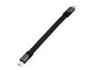 ROLINE USB4 Gen3x2 Cable, PD (Power Delivery) 20V5A, with Emark, C-C, M/M, black, 15 cm