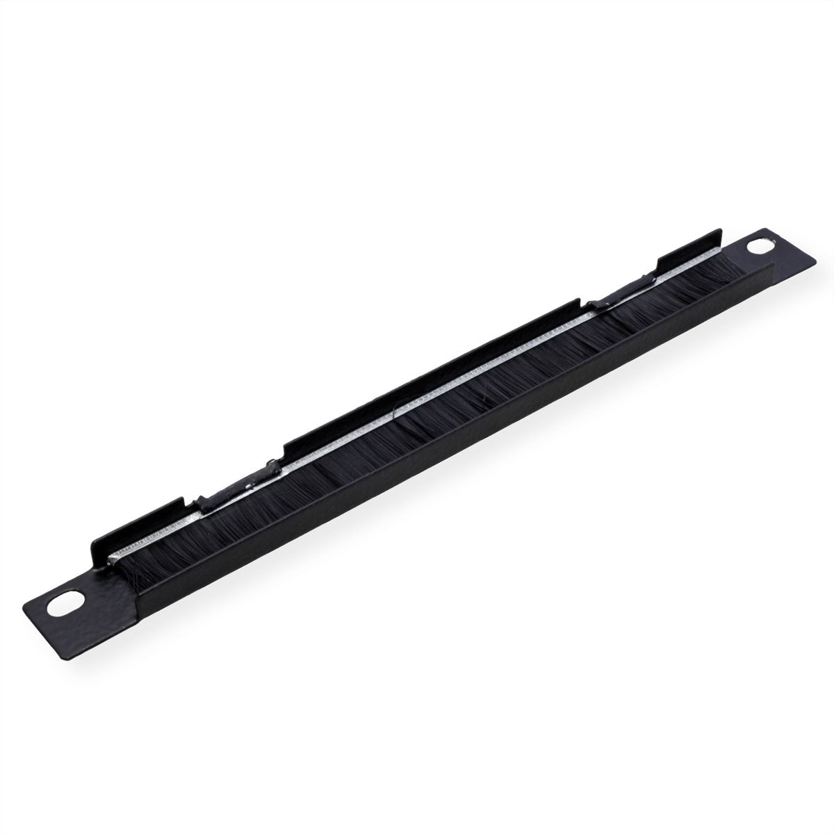 ROLINE 10-inch cable feed, with brush strip 0.5U black
