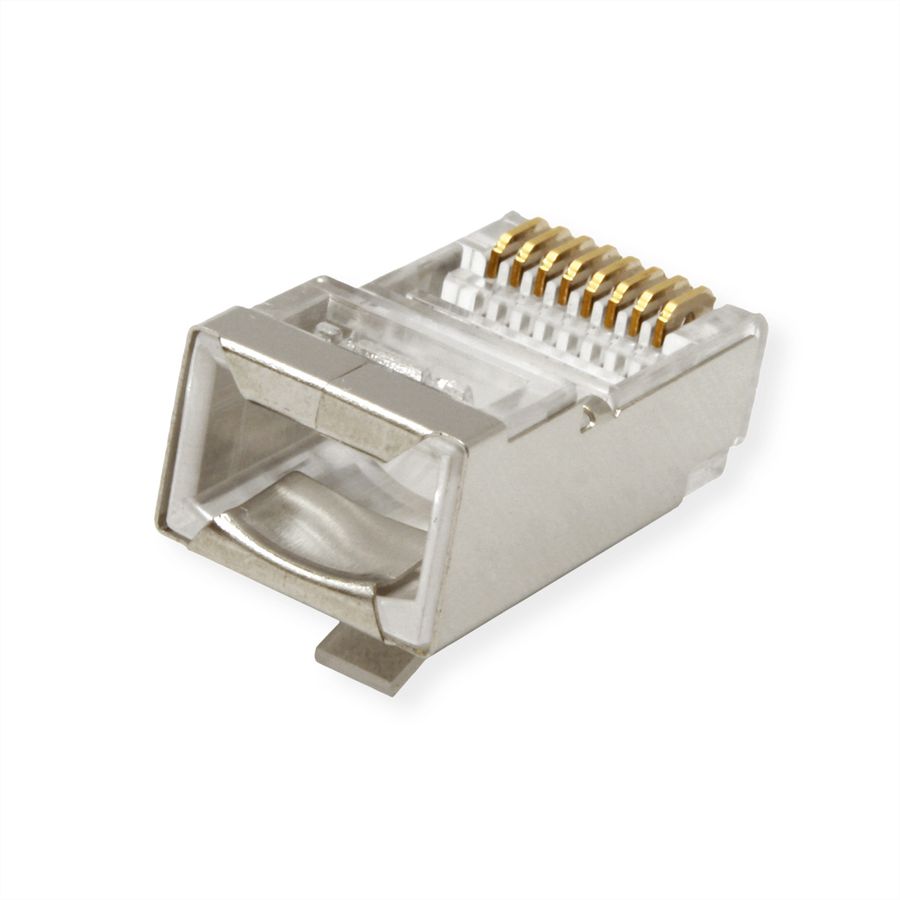 VALUE Cat.5e (Class D) Modular Plug, STP, for Stranded Wire, 10 pcs.