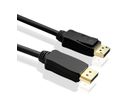 STANDARD DisplayPort Cable, v1.4, DP-DP, M/M, black, 2 m
