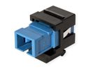 ROLINE Fiber Optic Keystone Jack, SC Simplex, Singlemode, OS2