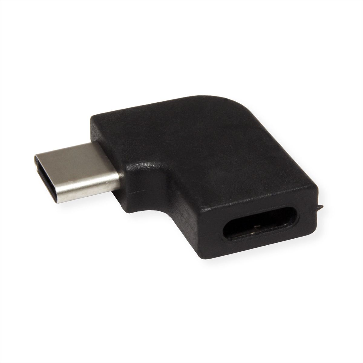 VALUE Adapter, USB 3.2 Gen 2, Type C - C, M/F, 90° Angled, black