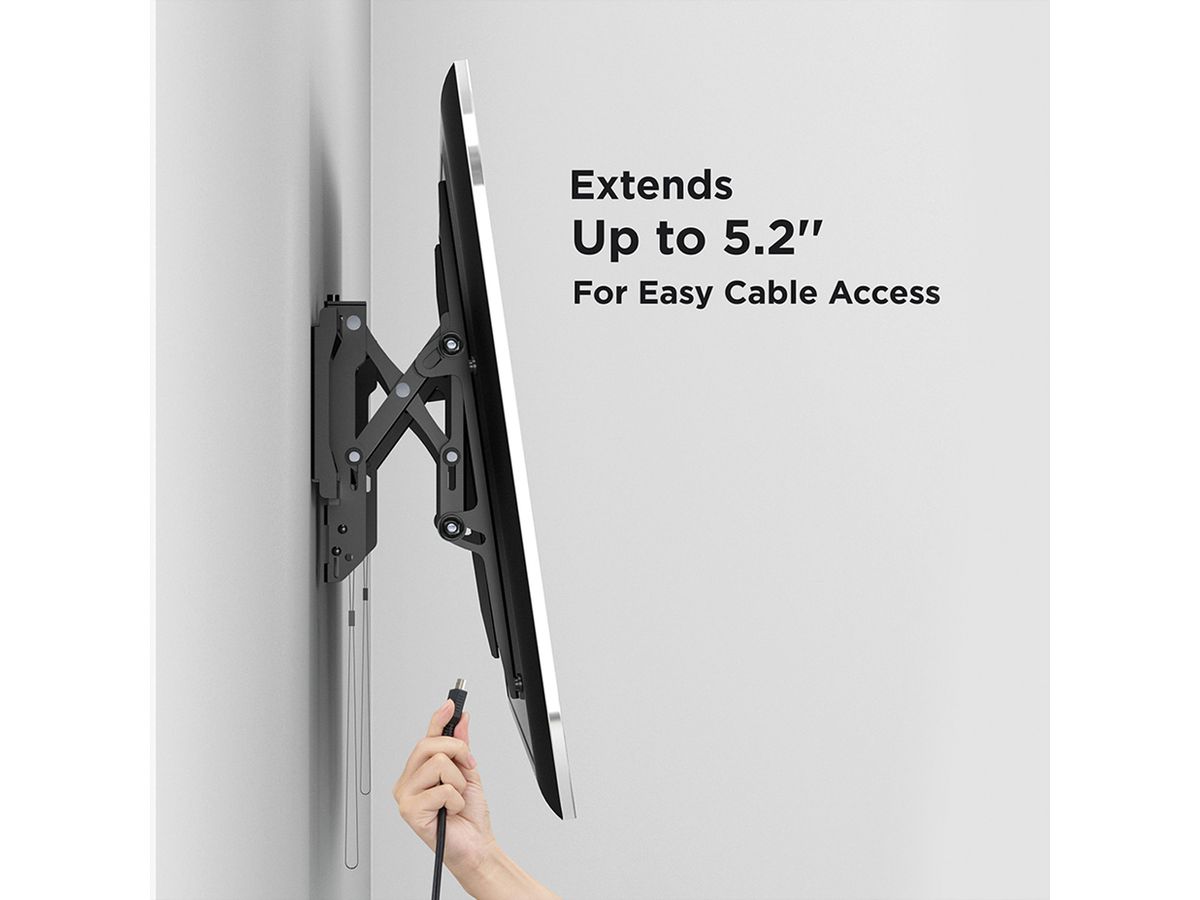 VALUE TV Wall Mount, tiltable, 37" - 80" (93,98 - 203,2 cm), < 75kg, VESA 600x400