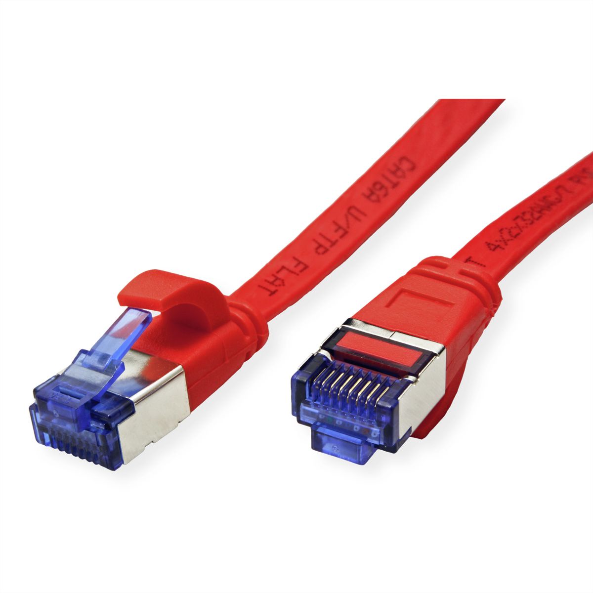 VALUE FTP Patch Cord, Cat.6A (Class EA), extra-flat, red, 3 m
