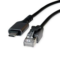 VALUE USB-C to Gigabit Ethernet Cable Converter, black, 1 m