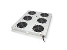 ROLINE 19" roof fan unit with 6 fans, ON/OFF for server rack PRO series, grey
