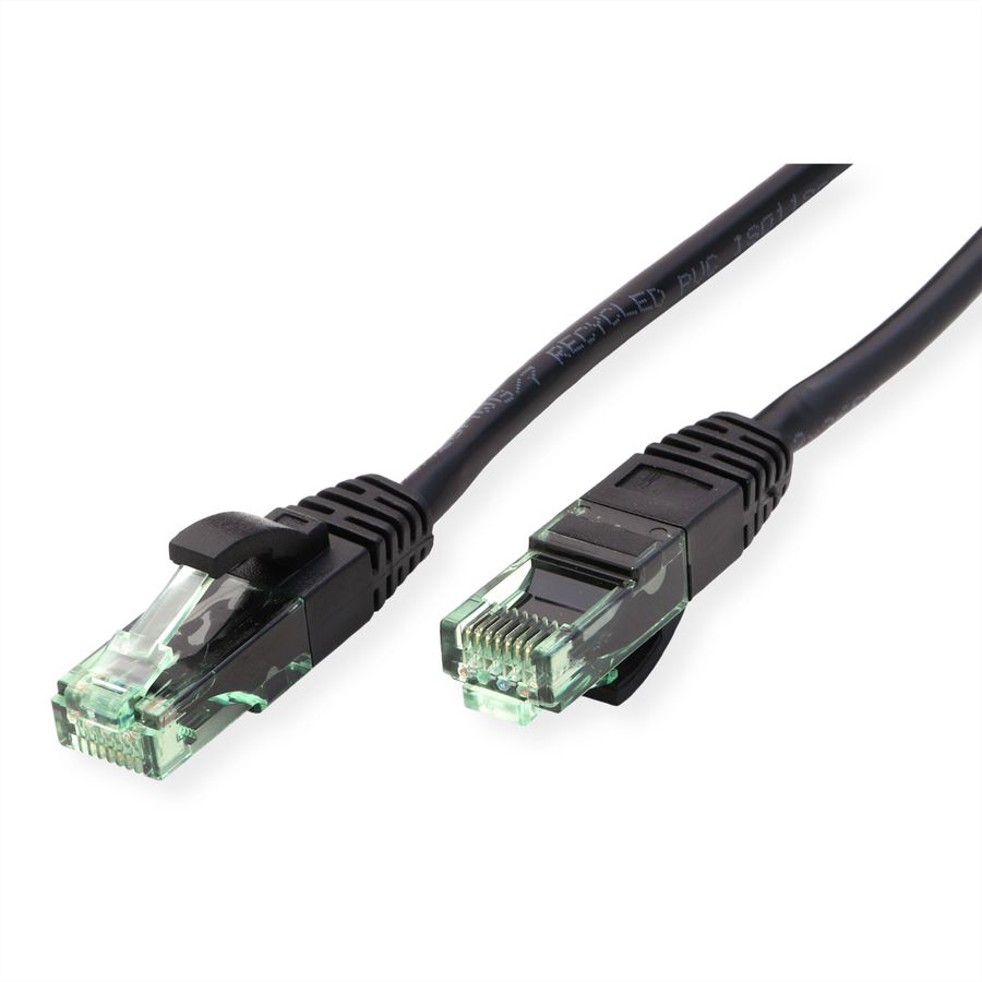 ROLINE RM UTP Patch Cord Cat.6A, black, 0.3 m