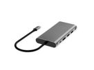 VALUE Dockingstation Type C, 2x 4k HDMI, DP, VGA, Gigabit Ethernet, 2x USB-C, 2x USB-A, PD