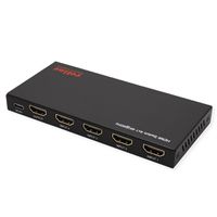 ROLINE HDMI Switch, 4x1, 4K60Hz, with Remote Control
