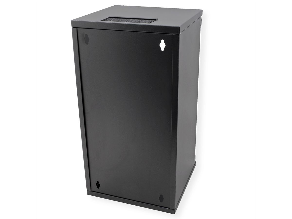 ROLINE 10-inch wall-mounted housing 12 U, 312x300 WxD black