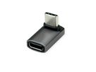ROLINE Adapter, USB4 Gen 3x2, Aluminum, 90° wide, Type C, M/F, silver