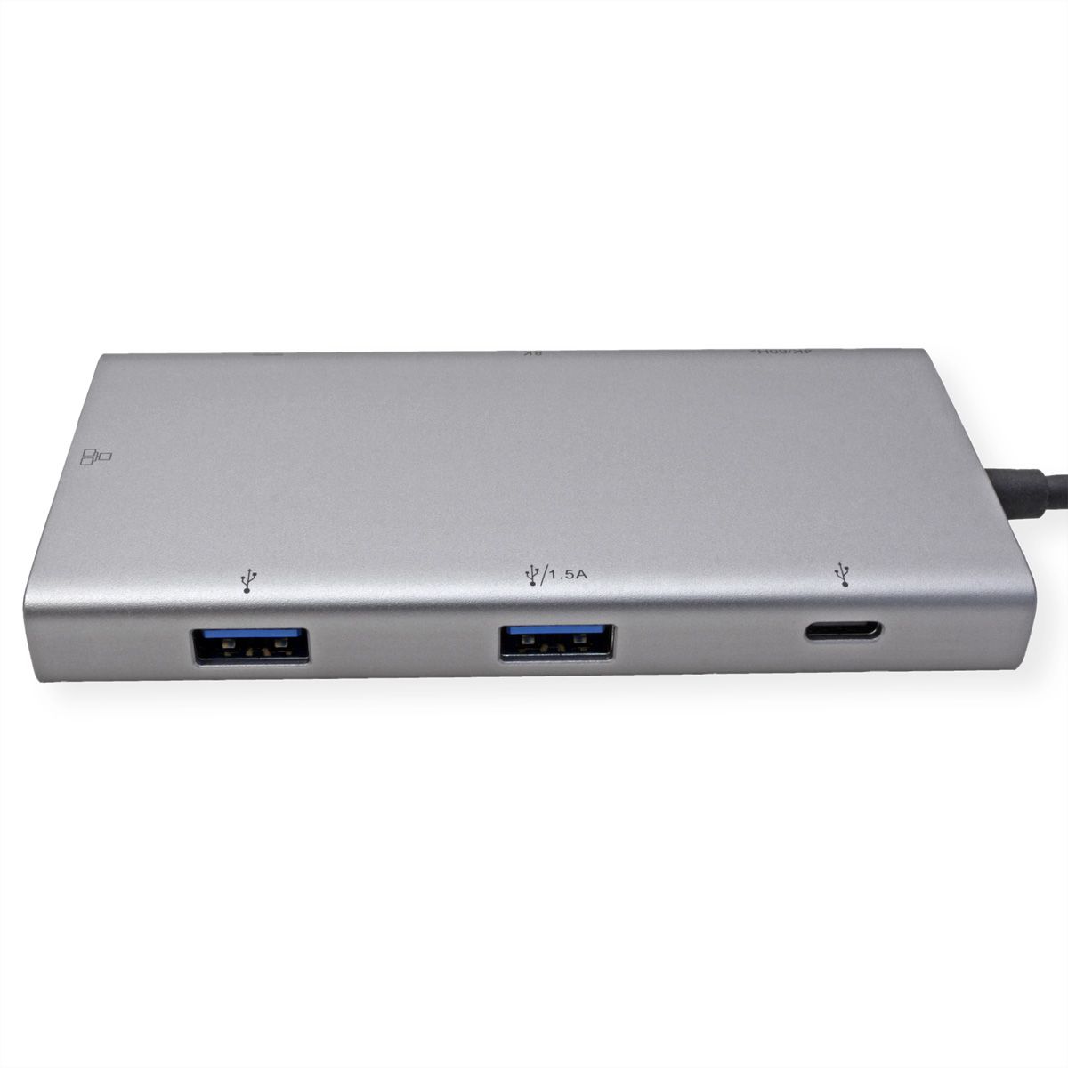 VALUE Dockingstation, HDMI+DP 4K60, 1x C USB3.2Gen1 + 2x A USB3.2 Gen1, 1x Type C PD, 1x RJ45
