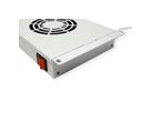ROLINE 19-inch fan unit 2 fans, Thermostat grey