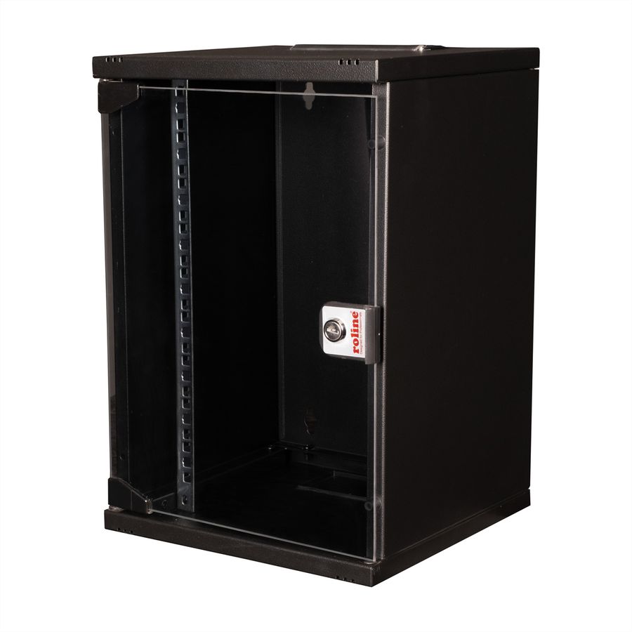 ROLINE 10-inch wall-mounted housing 9 U, 312x300 WxD black