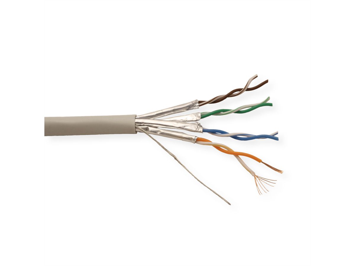 ROLINE U/FTP Cable Cat.6A (Class EA), Stranded, 300 m