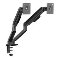 STANDARD Dual Monitor Arm, Mechanical Spring, 2x < 10 kg, < 81,3 cm (32"), black