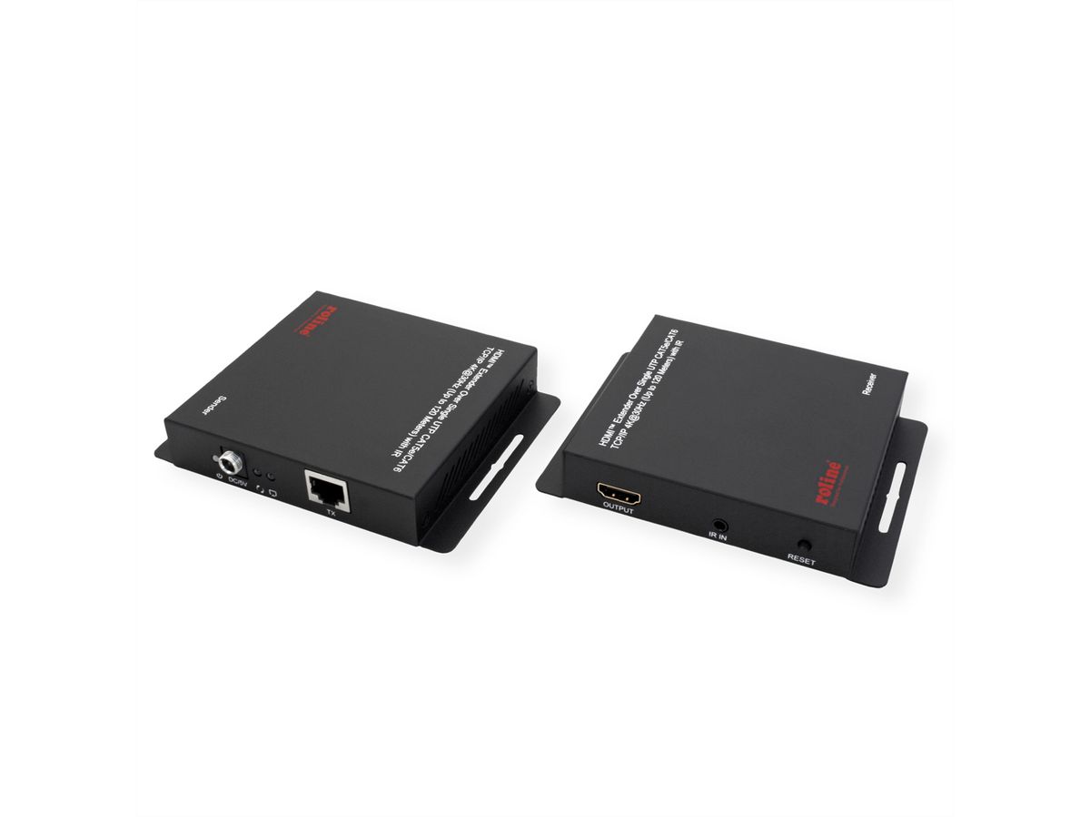 ROLINE HDMI over IP Extender, 4K30Hz, 120m, W/IR