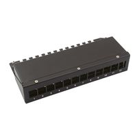 VALUE Keystone Module frame, 12 Ports, black