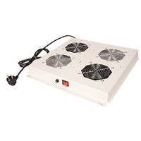 ROLINE 19" roof fan unit with 2 fans, ON/OFF grey