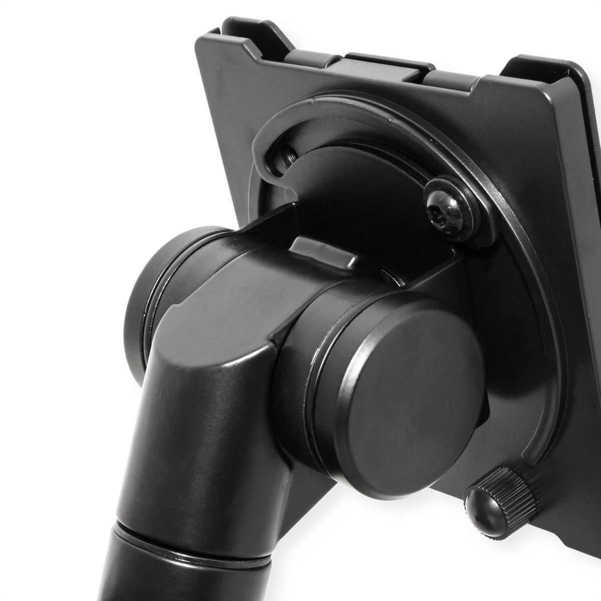 ROLINE Heavy Duty Monitor Arm, Pole-Mounted, Gas Spring, 24–57 inch, max. 27 kg, black