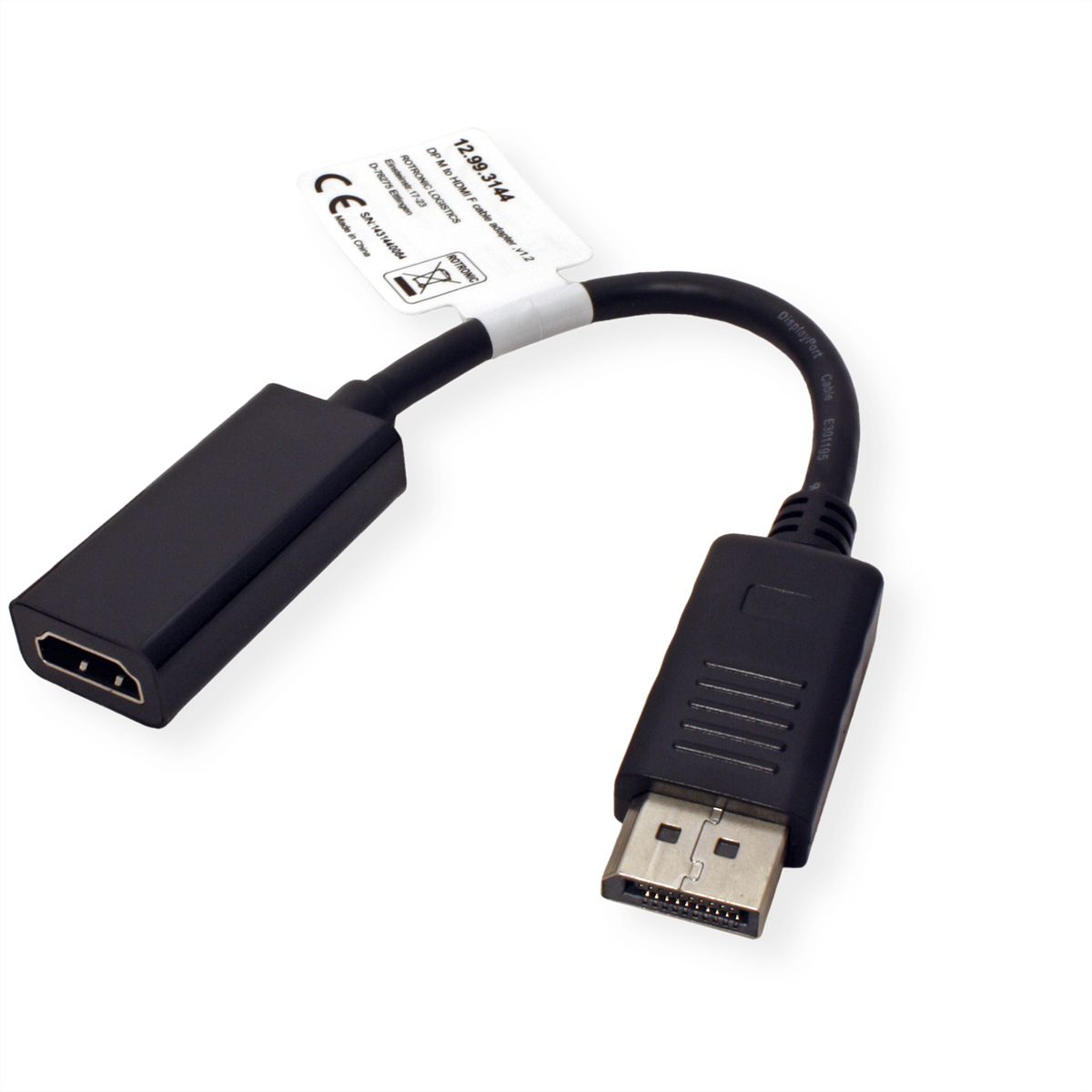 VALUE Cableadapter, v1.2, DP M - HDMI F