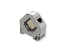 ROLINE Keystone Holder, empty, DIN-RAIL, 45°