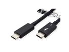 ROLINE Thunderbolt™ 5 Cable, 80Gbit/s, 240W, C-C, M/M, passive, black, 0.5 m