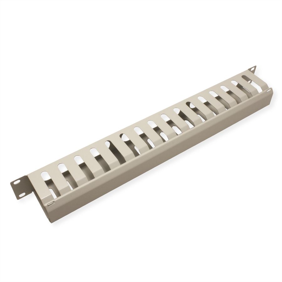 VALUE 19" Front Panel 1U with Patch channel 40 x 60 mm, grey