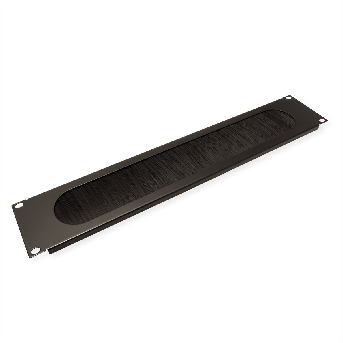 VALUE 19" Cable Entry 2U with Brush Seal, black