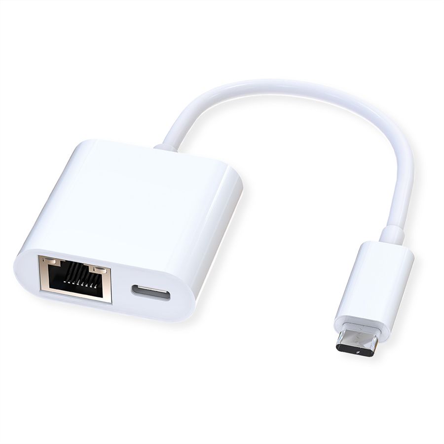 ROLINE USB-C to Gigabit Ethernet Converter, PD Port