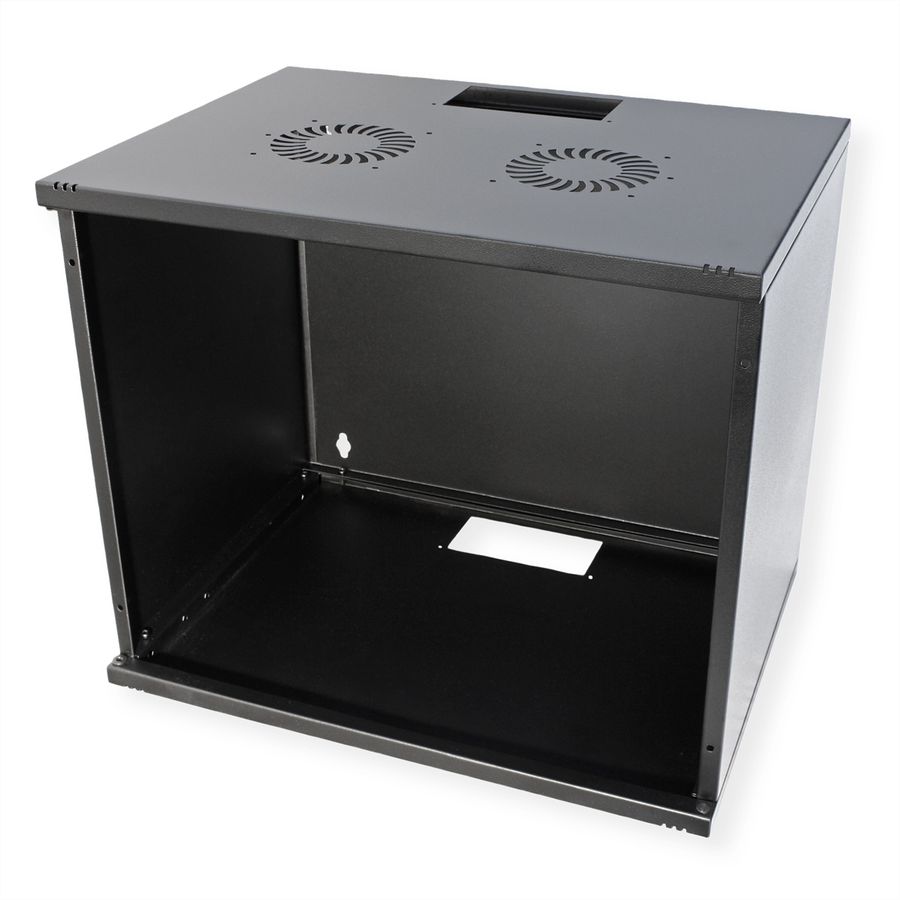 ROLINE 19-inch wall-mounted housing Basic 9 U, 540x400 BxT kit black