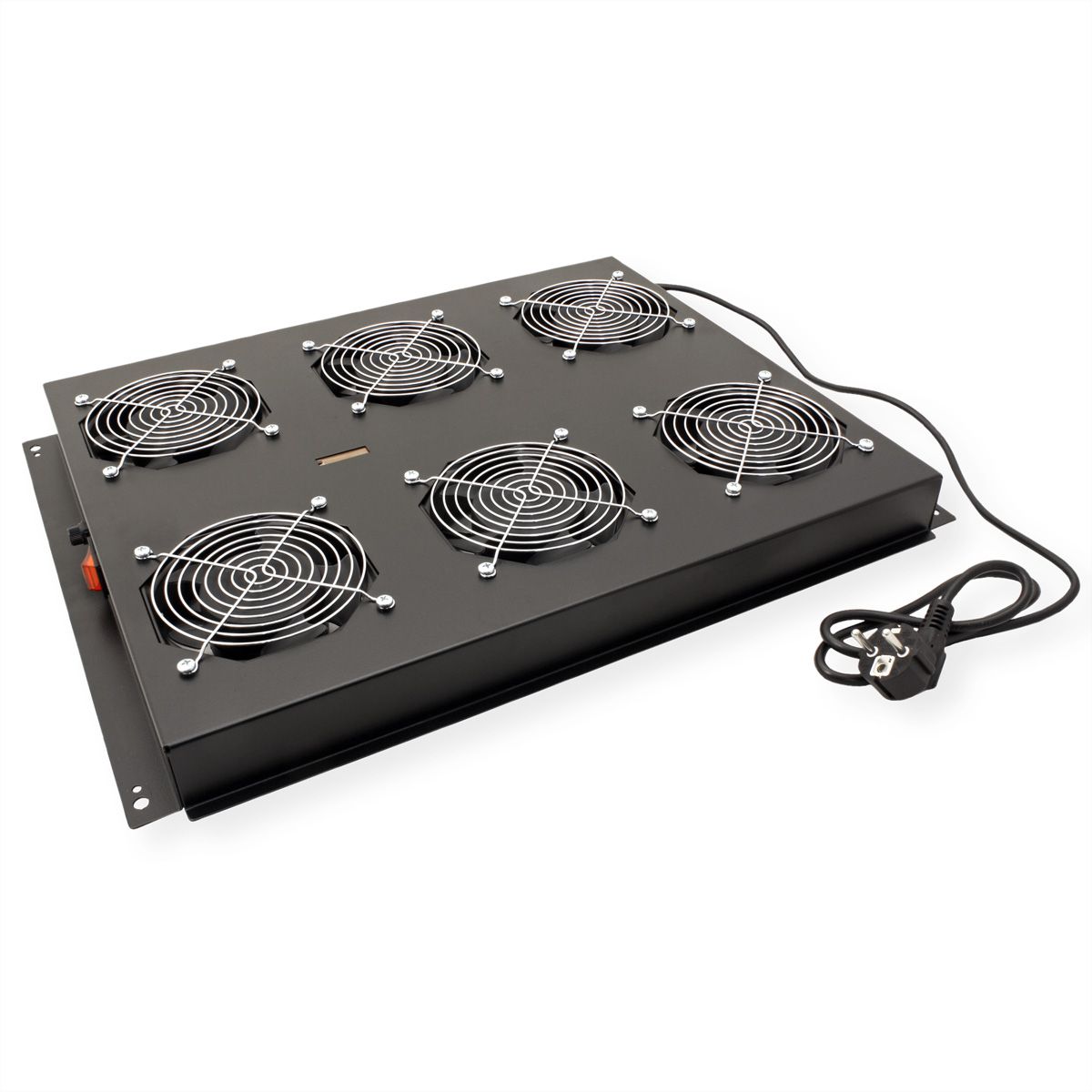 ROLINE 19" roof fan unit with 6 fans, ON/OFF for server rack PRO series, black